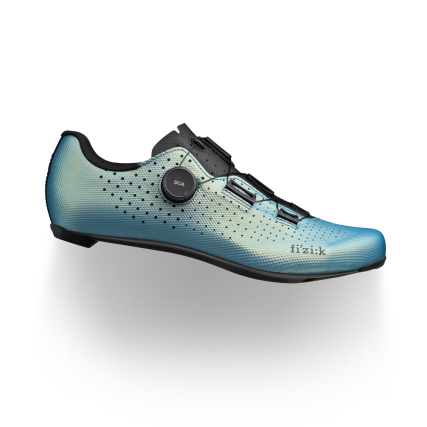 fizik tempo carbon decos iridescent blue versatile road cycling shoes